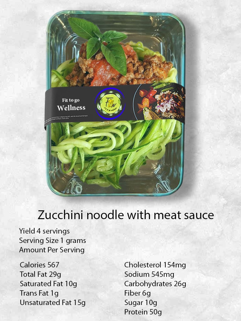 Zucchini noodle with meat sauce-min Zucchini noodle with meat sauce-min