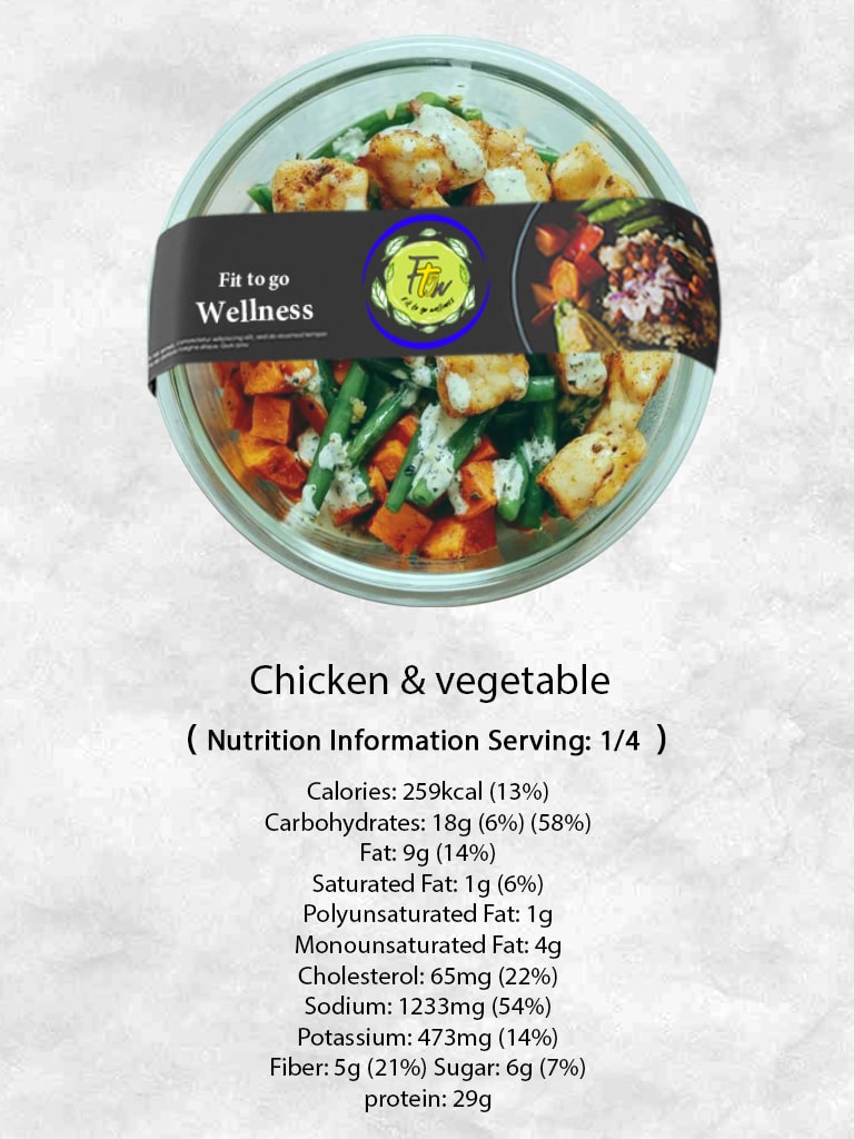 Chicken & vegetable-min Chicken & vegetable