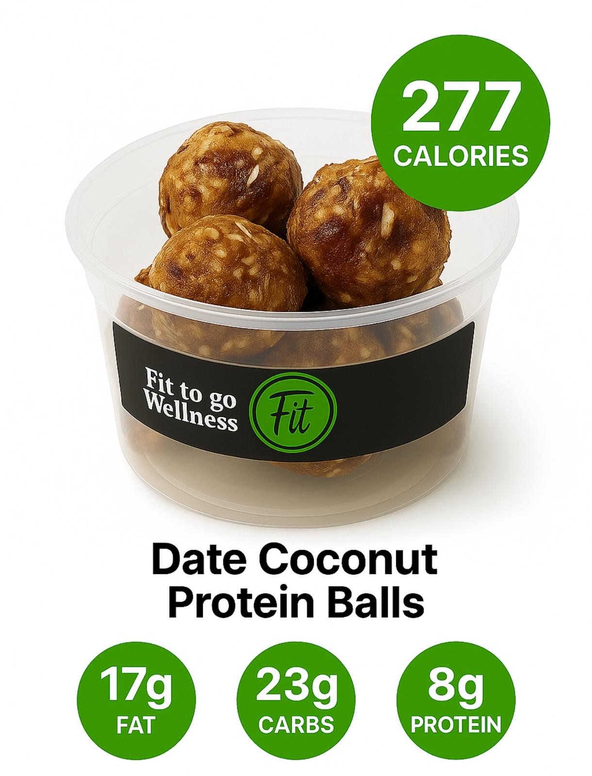 Date Coconut Protein Balls