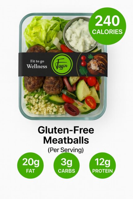Greek Lamb Meatballs Bowls (Gluten-Free)