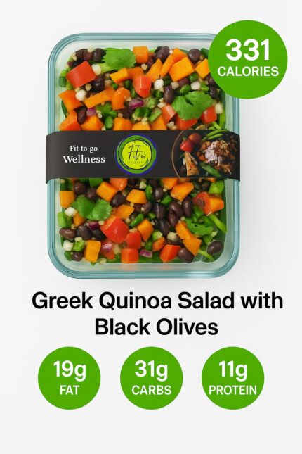 Greek Quinoa salad with black olives