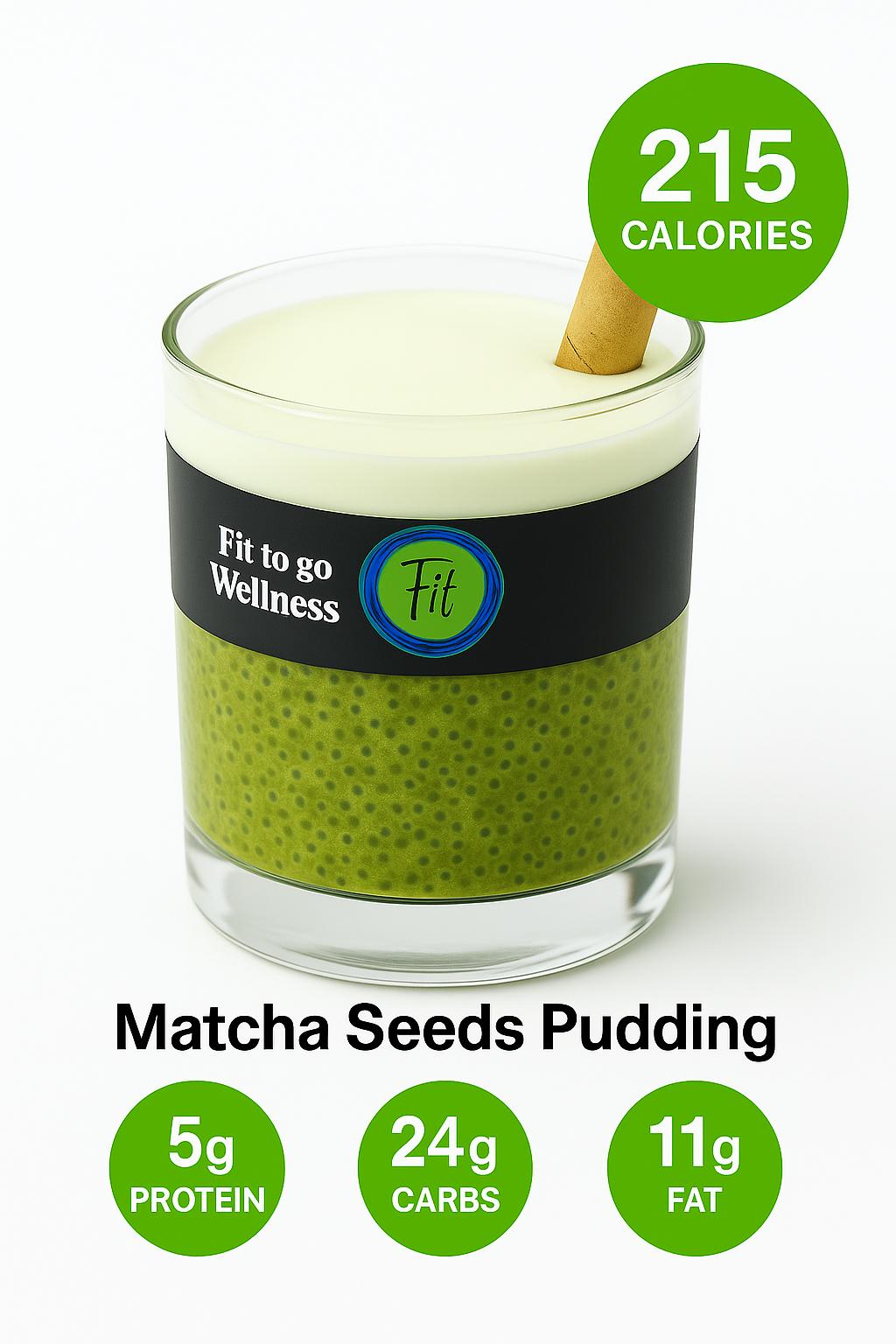 Matcha Seeds Pudding