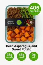 Beef & Asparagus and Sweet Potatoes