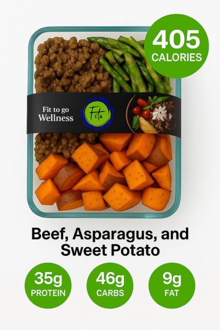 Beef & Asparagus and Sweet Potatoes