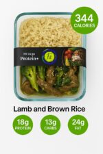 Lamb and brown rice