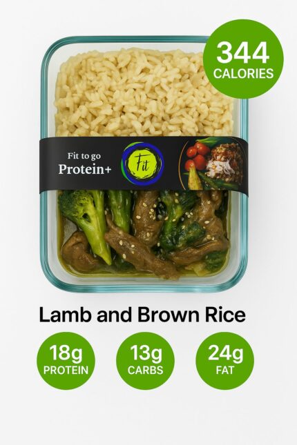 Lamb and brown rice