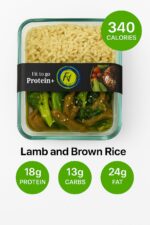 Lamb and brown rice