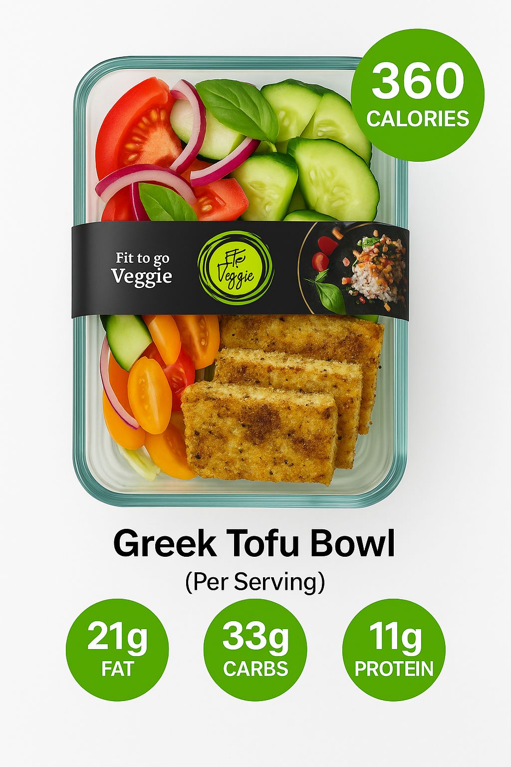 Greek tofu bowl