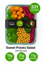 Sweet potato salad with creamy mint depressing